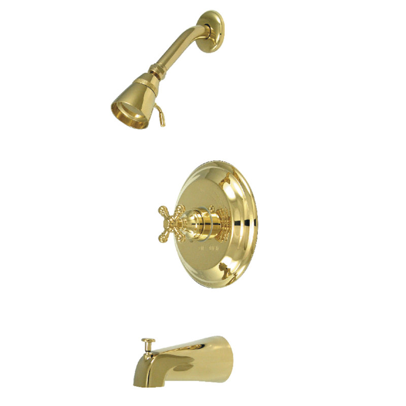 Robinet de baignoire et douche Metropolitan, Laiton poli
