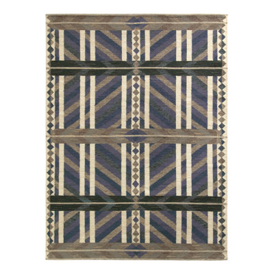 Scandinavian Wool Geometric Area Rug