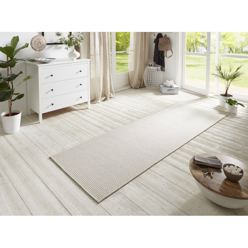Flatweave Ivory Rug, Runner 80 x 500 cm