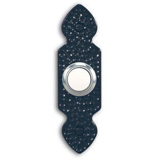 Black Push Button Doorbell