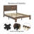 Bed Frame, Wood Platform Bed Frame , Noise Free,No Box Spring Needed And Easy Assembly Tool,Large Under Bed Storage,White-334319823