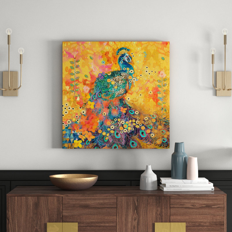 Evelia - No Frame Print on Canvas, 81cm H x 81cm W x 3.8cm D