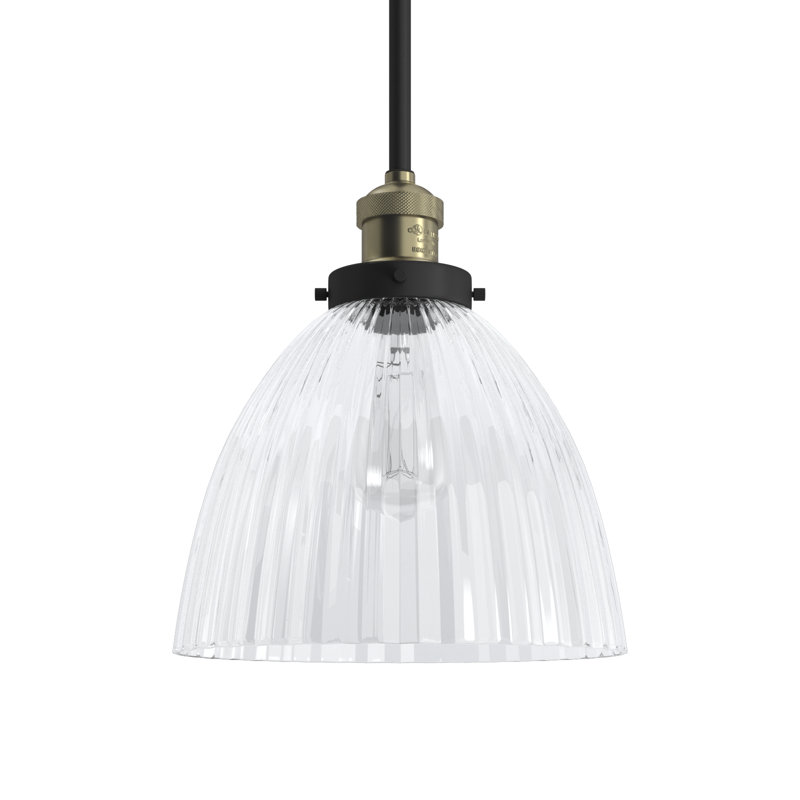 Montrose 1 - Light Single Pendant, Matte Black, 6 Watt Vinage LED Bulb