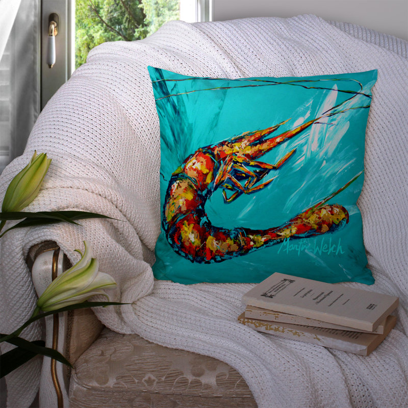 Coussin décoratif intérieur/extérieur splish splash, H 14 po x l 14 po x P 4 po