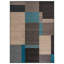 Tapis bleu tissé à la machine Bolk-129908155