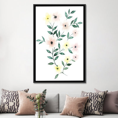 « treillis fleurs ii », impression sur toile