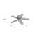 Builder Low Profile 52" 5 - Blade Flush Mount Ceiling Fan with Lights and Pull Chains