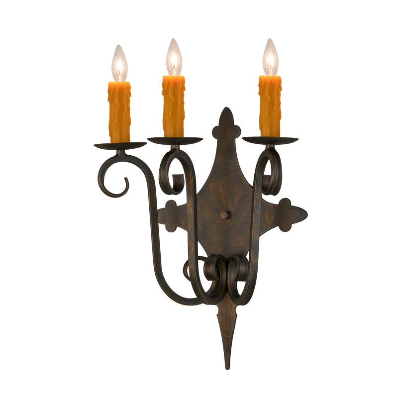 Angelique 3 - Light Candle Wall Light