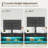 TV Stand with Swivel Mount and Power Outlet, LED Entertainment Center for TVs-399968039-369574550