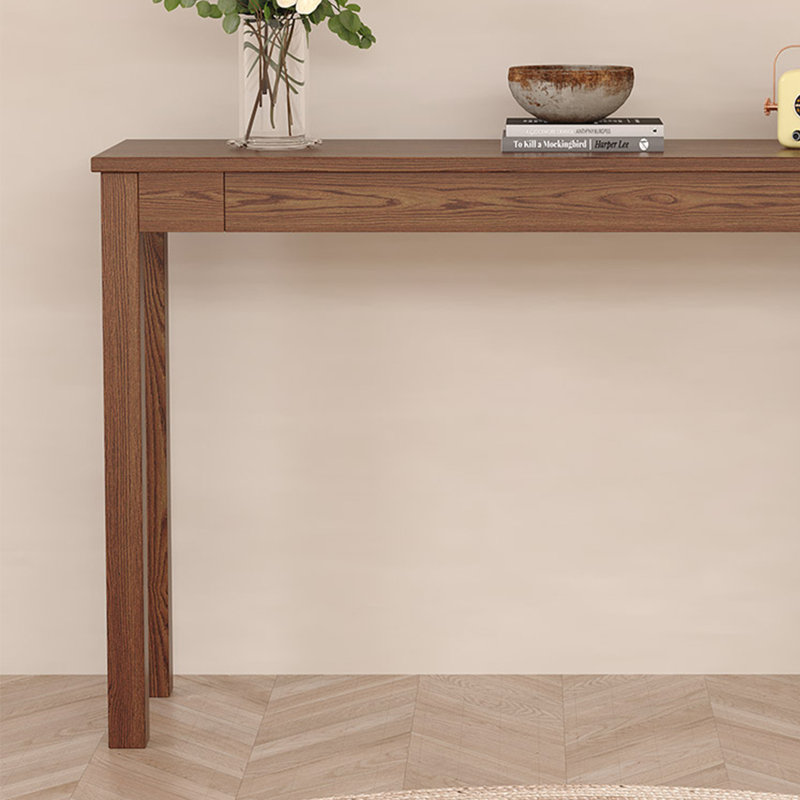 Console Minimalist Creative, H 31,5 po x l 31,5 po x P 13,78 po, Brun