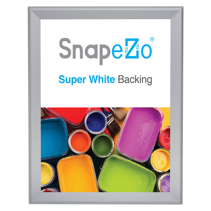Cadre en aluminium Snapezo Snap Frame, Argent, 33 po x 44 po