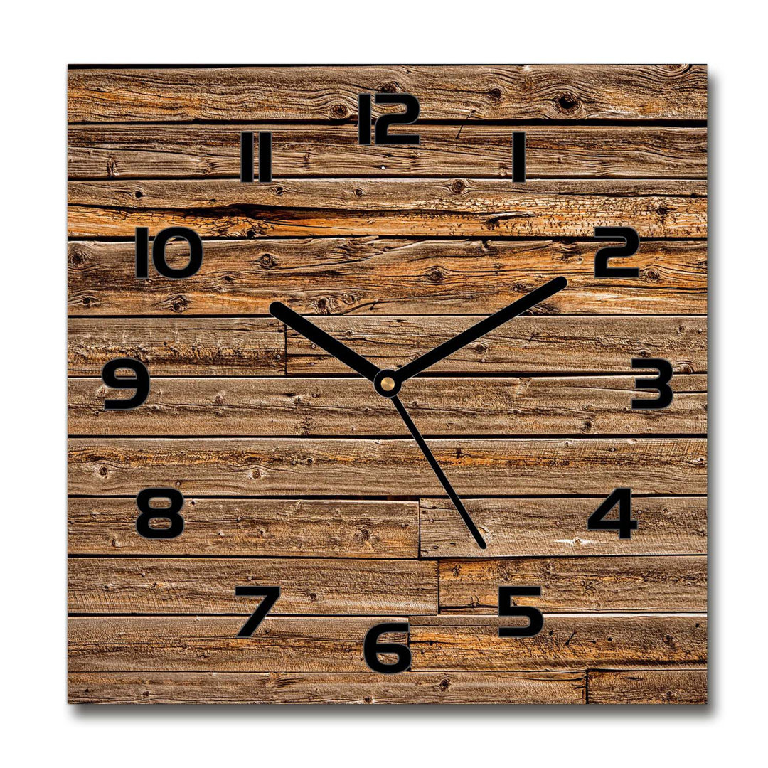 Analoge Wanduhr Wooden Wall 60 cm Geräuschlos