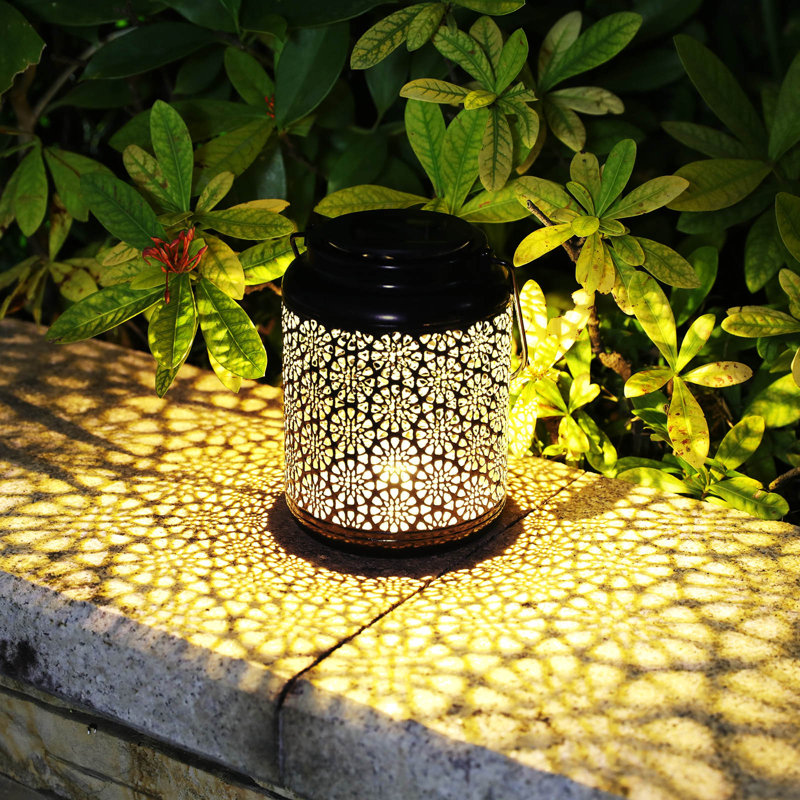6.7'' Solar Powered Integrated LED Cylinder Lantern