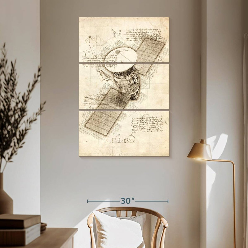 Oberle Satellite Blueprint, 65" H x 42" W