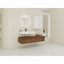 Meuble-lavabo mural spacieux et élégant avec lavabo en résine durable et nombreuses options de rangement