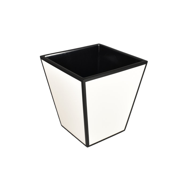Corbeille pour déchets, Blanc / noir