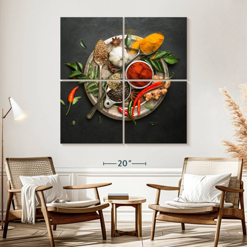 Yarlin Indian Cuisine Spices, 57" H x 57" W