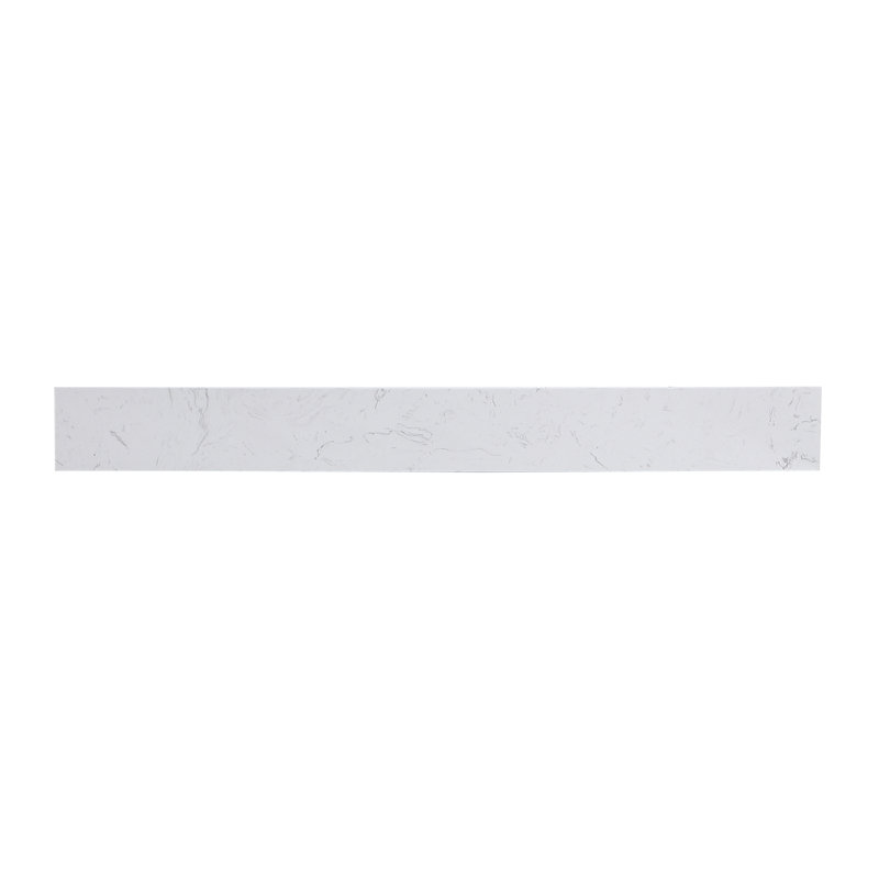 Dosseret de 36 pouces Jake-James en blanc Calacatta