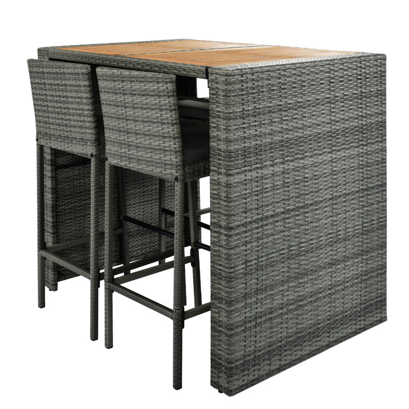 Ensemble de bar d'extérieur 5 pièces 5 pièces