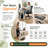 Adjustable Height Overbed Table with Rolling Wheels Bedside Desk