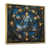 Toile avec cadre flottant or