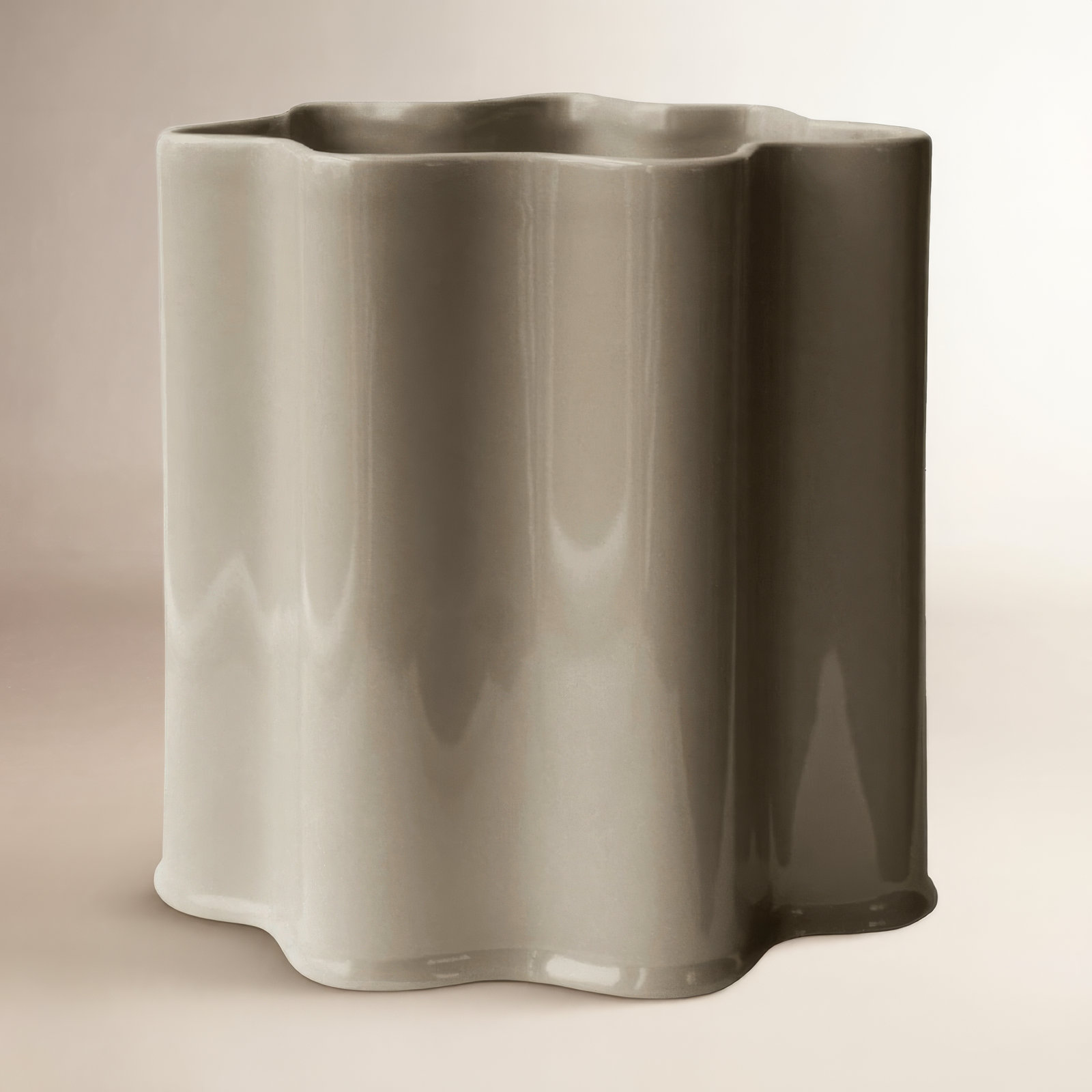Ceramic Table Vase, 8.27" H X 7.09" W X 7.1" D