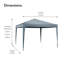  3m x 3m Metal Pop-up Gazebo-1310737772