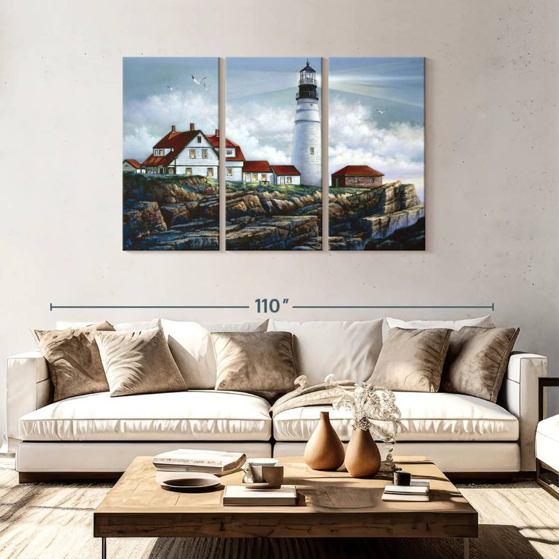Phare de Nicci Lit Portland Head, H 48 po x l 74 po