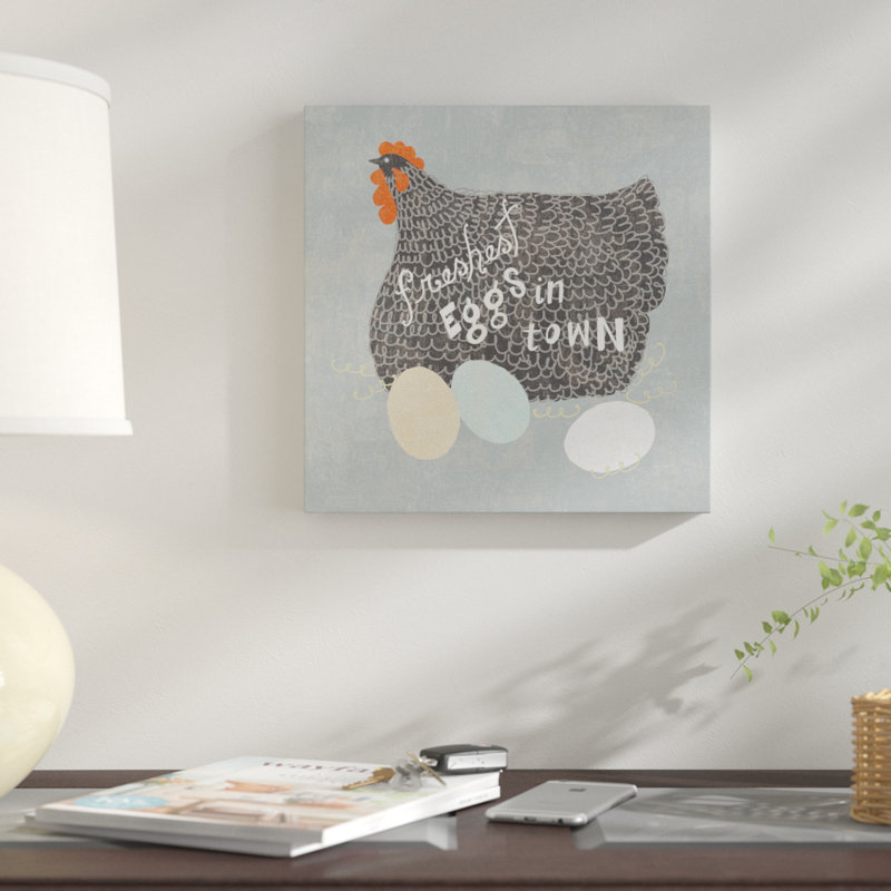 «Fresh Eggs II», reproduction d'impression sur toile tendue, H 12 po x l 12 po x P 1,5 po, Toile tendue, Pas de tapis