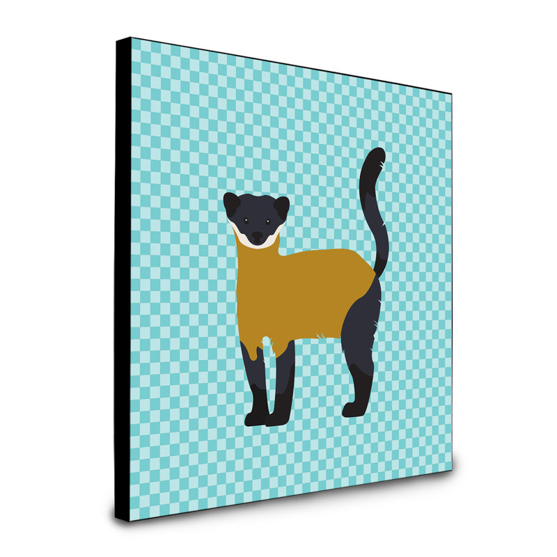 Waddon Animals Artwork Wall Panel, Blue