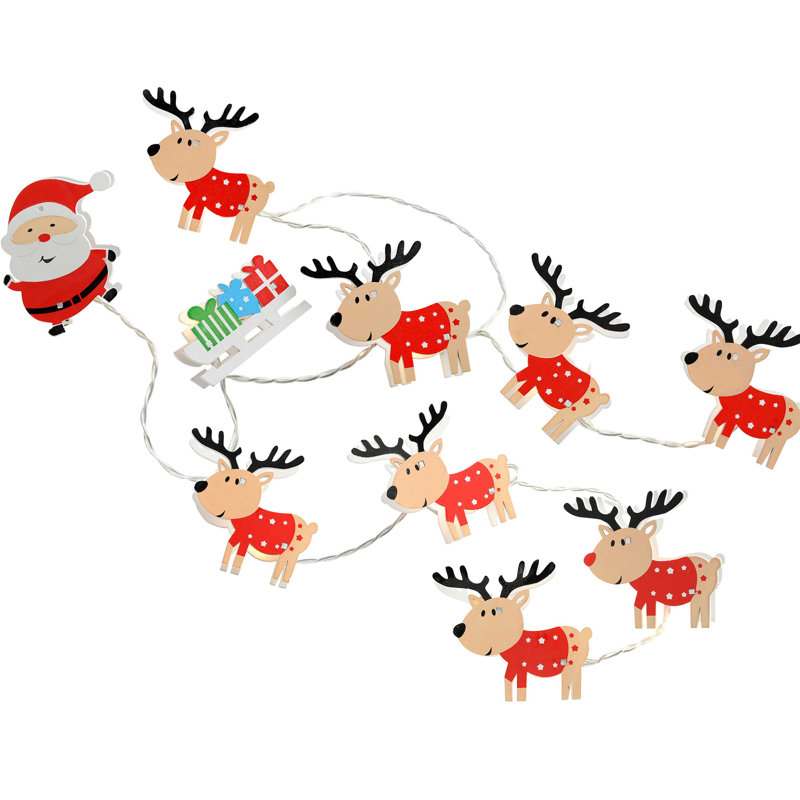 3.2cm LED Battery Powered 11 - Bulb Novelty String Light