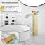 Robinet de lavabo vasque moderne avec ensemble de drain-78583097