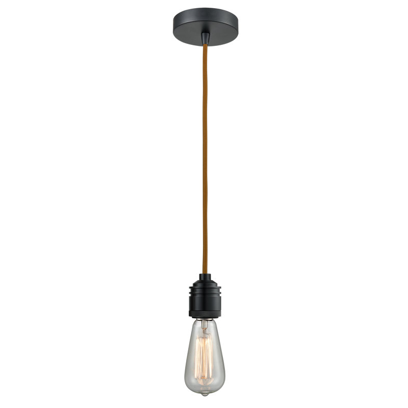 Cecil 1 - Light Single Pendant, Matte Black/Copper