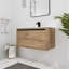 Meuble-lavabo mural avec lavabo en gel