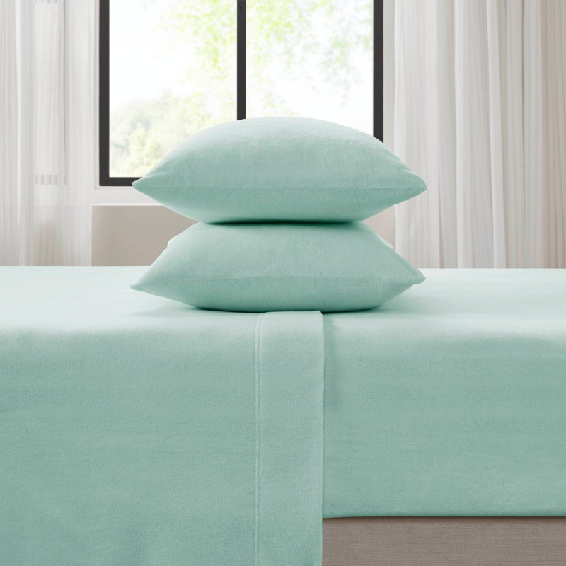 4 PCS Sheet Set Aqua, King Sheet Set