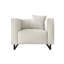 Chaise d'appoint rembourrée en lin-533724249