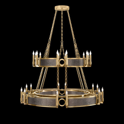 Mirage 24 - Light Wagon Wheel Chandelier