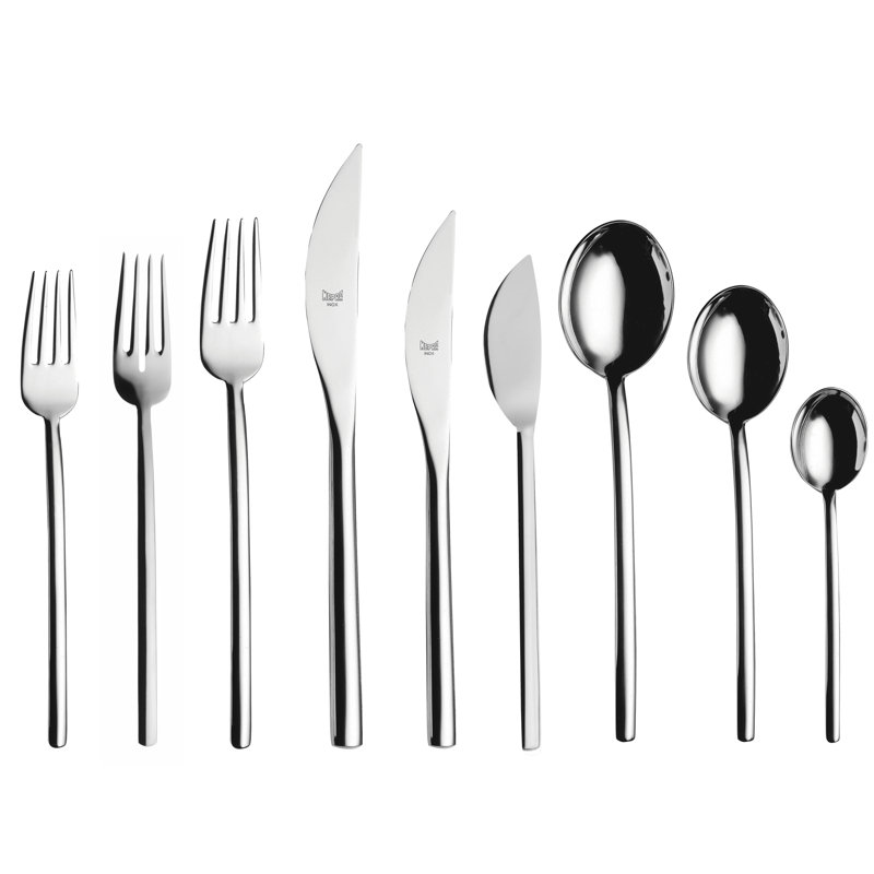 Ensemble de couverts raison - 54 pièces - Acier inoxydable, Argent argent