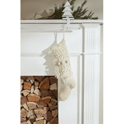 Hand Knit Stocking 6.25"x 20"