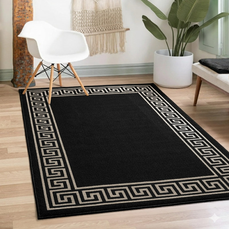 Geometric Indoor / Outdoor Area Rug, Runner 80 x 300 cm
