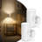 White Cylinder Plug-In Motion Sensor Night Light With Dimmer 3000K