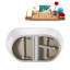 Baignoire autoportante 51 po avec drain interne Streamline-101413117