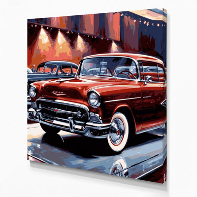Transport, exposition d'art classique sur toile brune
