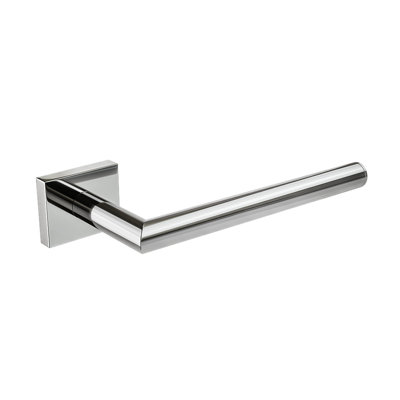 Crater Wall-Mounted 8" Towel Bar - Chrome, Premium Brass Construction, Installation Hardware Included