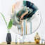 Décoration murale en métal «Green Elegant Roses I» - Roses florales-88627563