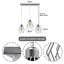 Luisana 3 - Light Chrome Kitchen Island Pendant-1266017770