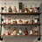 48" Industrial Pipe Floating Shelves, Rustic Wood Wall Shelving
