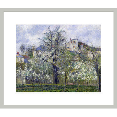 Le jardin de légumes avec arbres en fleurs au printemps Pontoise par Camille Pissarro