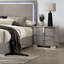 Table de chevet contemporaine classique taupe clair Mobilier de chambre à coucher 1pc-318741057