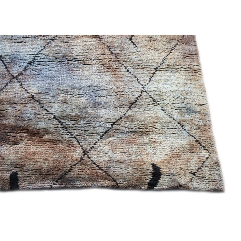 Tapis marocain moderne noué à la main 7 x 10